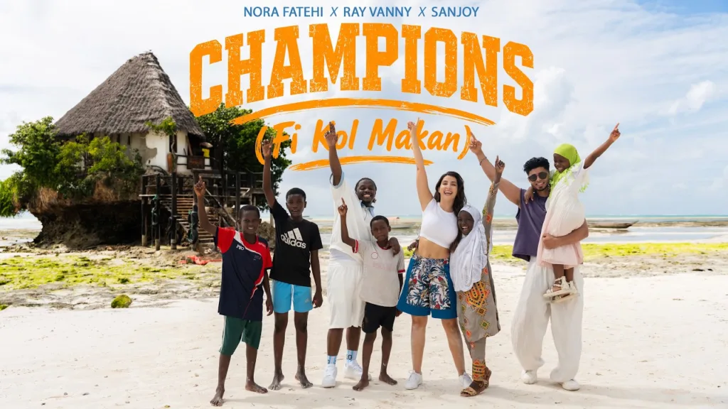 CHAMPIONS - Fi Kol Makan Lyrics - Nora Fatehi