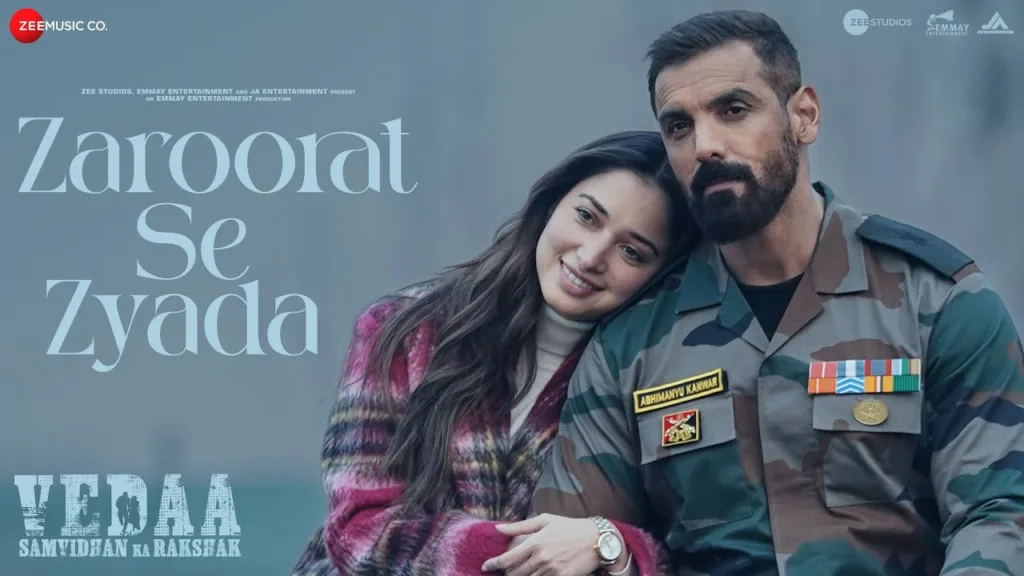 Zaroorat Se Zyada Lyrics - Vedaa Arijit Singh