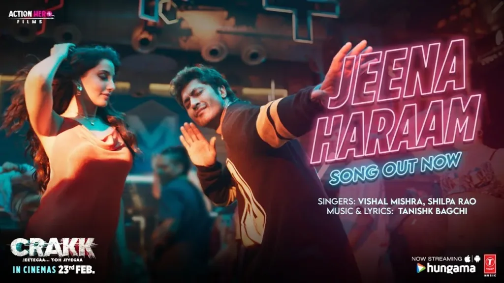Jeena Haraam Lyrics - Crakk | Vishal Mishra, Shilpa Rao