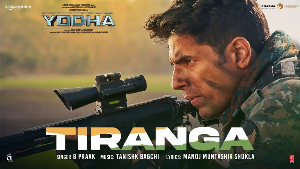 Tiranga Lyrics - Yodha | B Praak