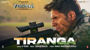 Tiranga Lyrics - Yodha | B Praak